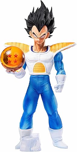 PERWOTEF Vegeta Figura Estatua Figura de Juguete DBZ Figura Super Saiyan Regalos de Cumpleaños PVC 11"