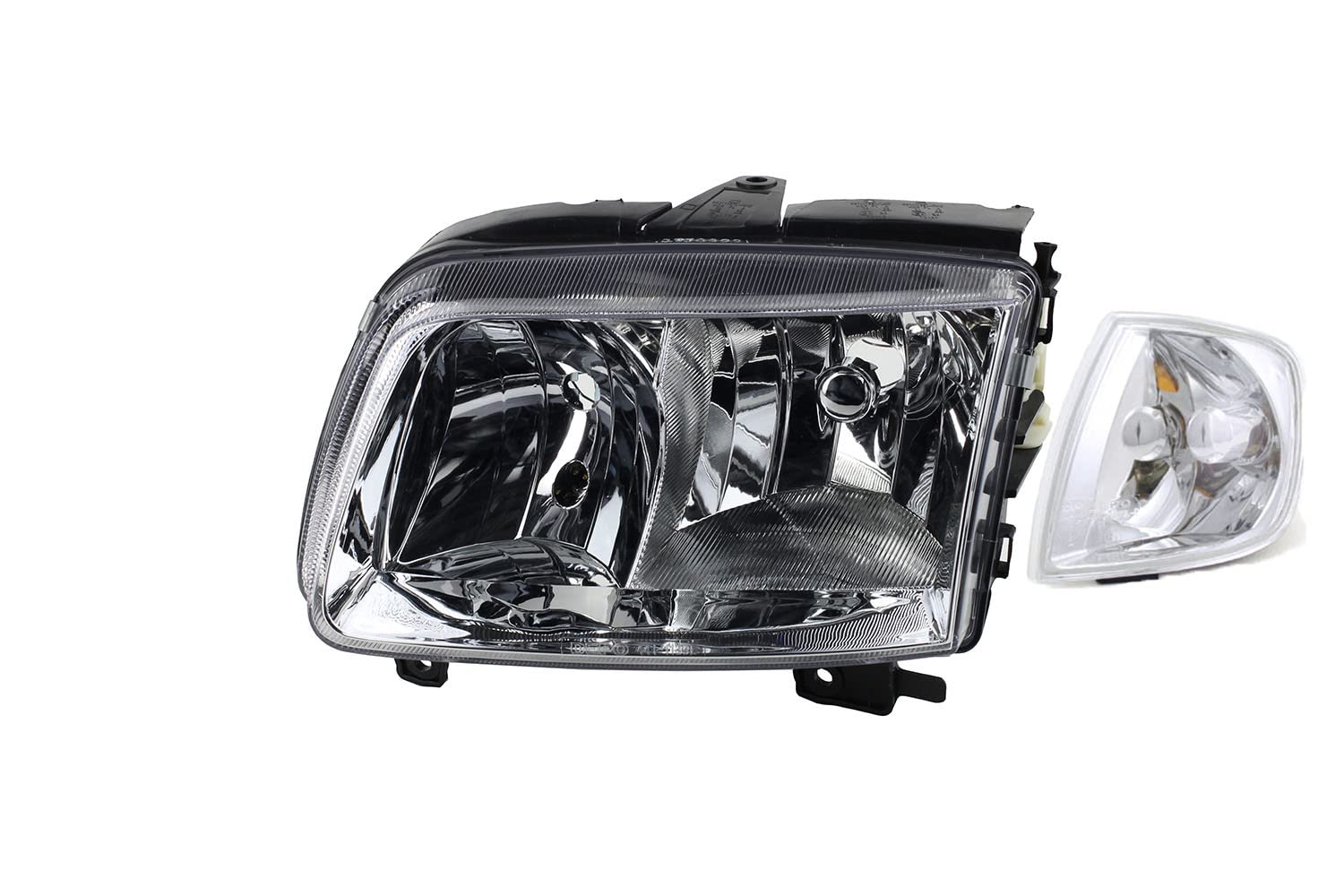 Johns, Scheinwerfer Halogen passend für VW Polo 00 6N 6Kv 99-01 H7 H1 Links mit Blinker