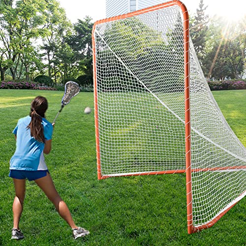 Kapler Lacrosse Goal Net - 6\' x 6\' Regulation Foldable Steel Frame for Backyard Training - Ideal for Kids & Adults Practice Accuracy - Thumbnail 7