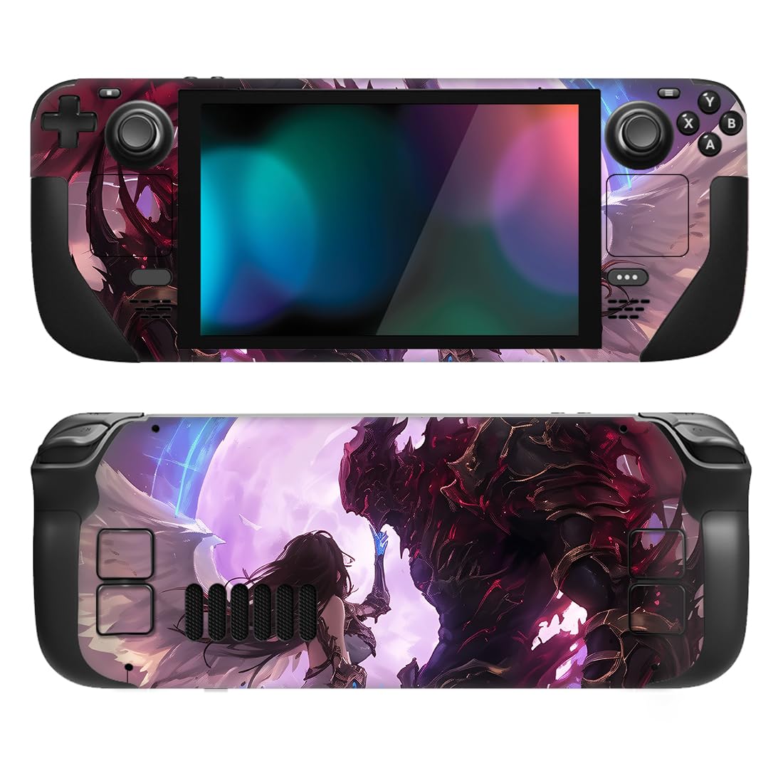 playvital Full Set Protective Skin Decal for Steam Deck LCD, Custom Stickers Vinyl Cover for Steam Deck OLED - Messy Code — view 37