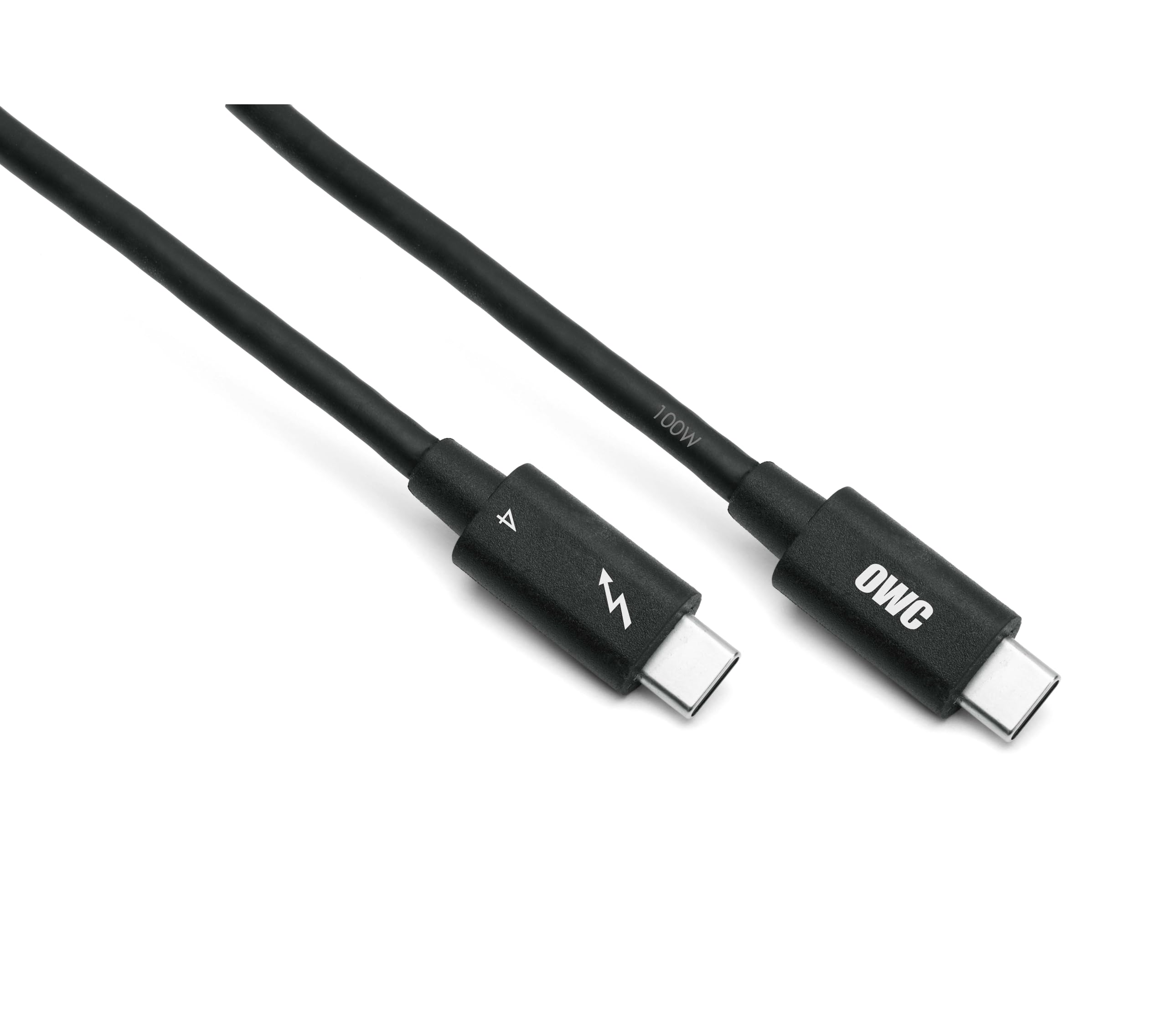 OWC 2m [Intel Certified] 40Gbps Thunderbolt 4 Cable with 8K Video and 100W Charging - Backwards Compatible with USB4 Thunderbolt 3 Cable and USB-C - 3 Year Warranty