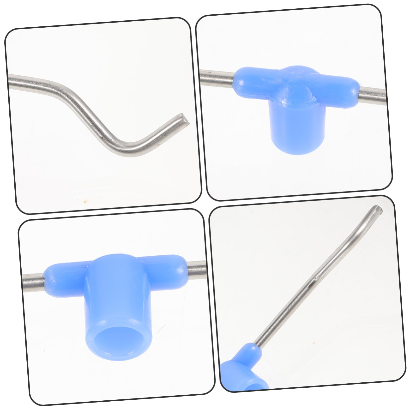 COLLBATH Pole Stand Hook Pole Stand Parts Bag Hook Hospital Stand Drip Stand Pole Hook Rack Part Hook Hooks for Hanging Pole Parts Stainless Steel