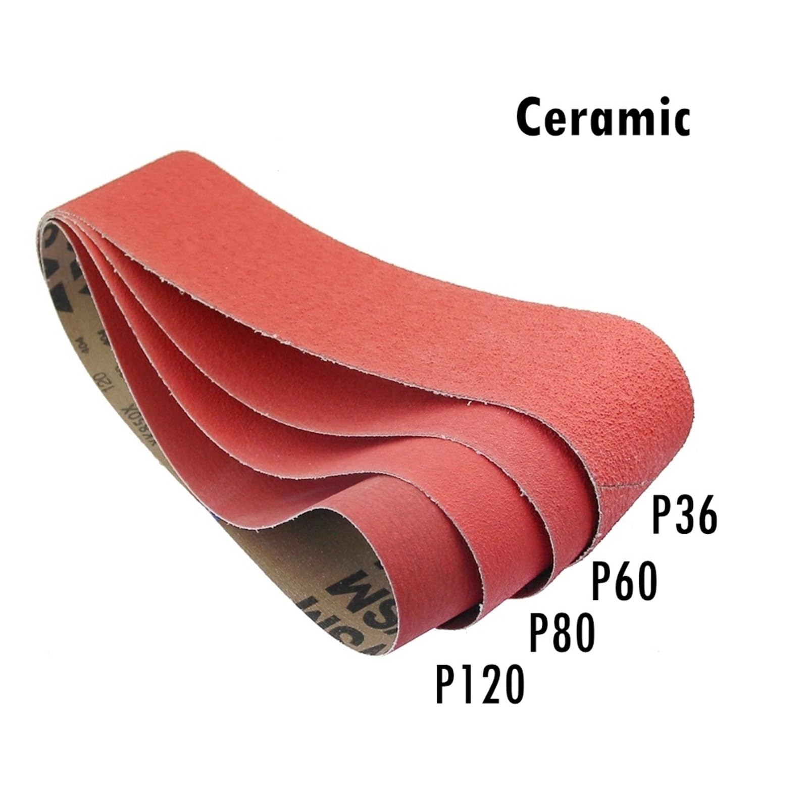 Carta Abrasiva Nastri abrasivi for levigatura in ceramica da 4 pezzi for la macinazione di metalli duri(MIX,686x50mm)