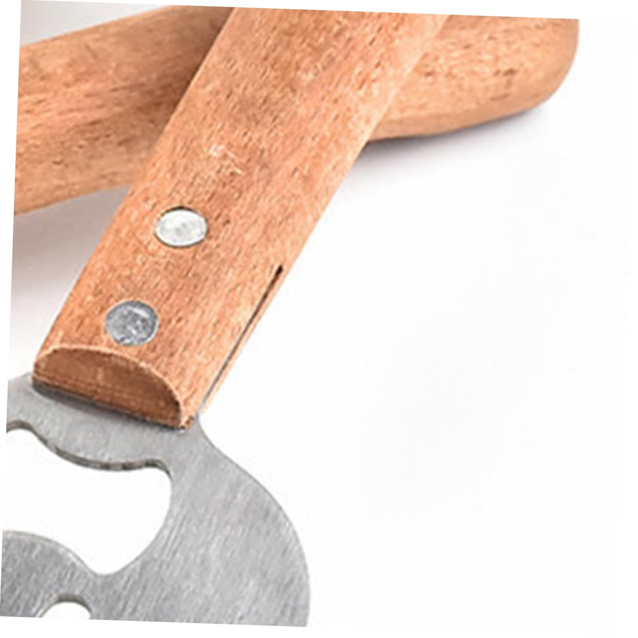 Garneck Stainless Steel Meat Shredder Claws for BBQ Metal Shredder Fork Wooden Handle for Buffet Shred Pork Beef Chicken