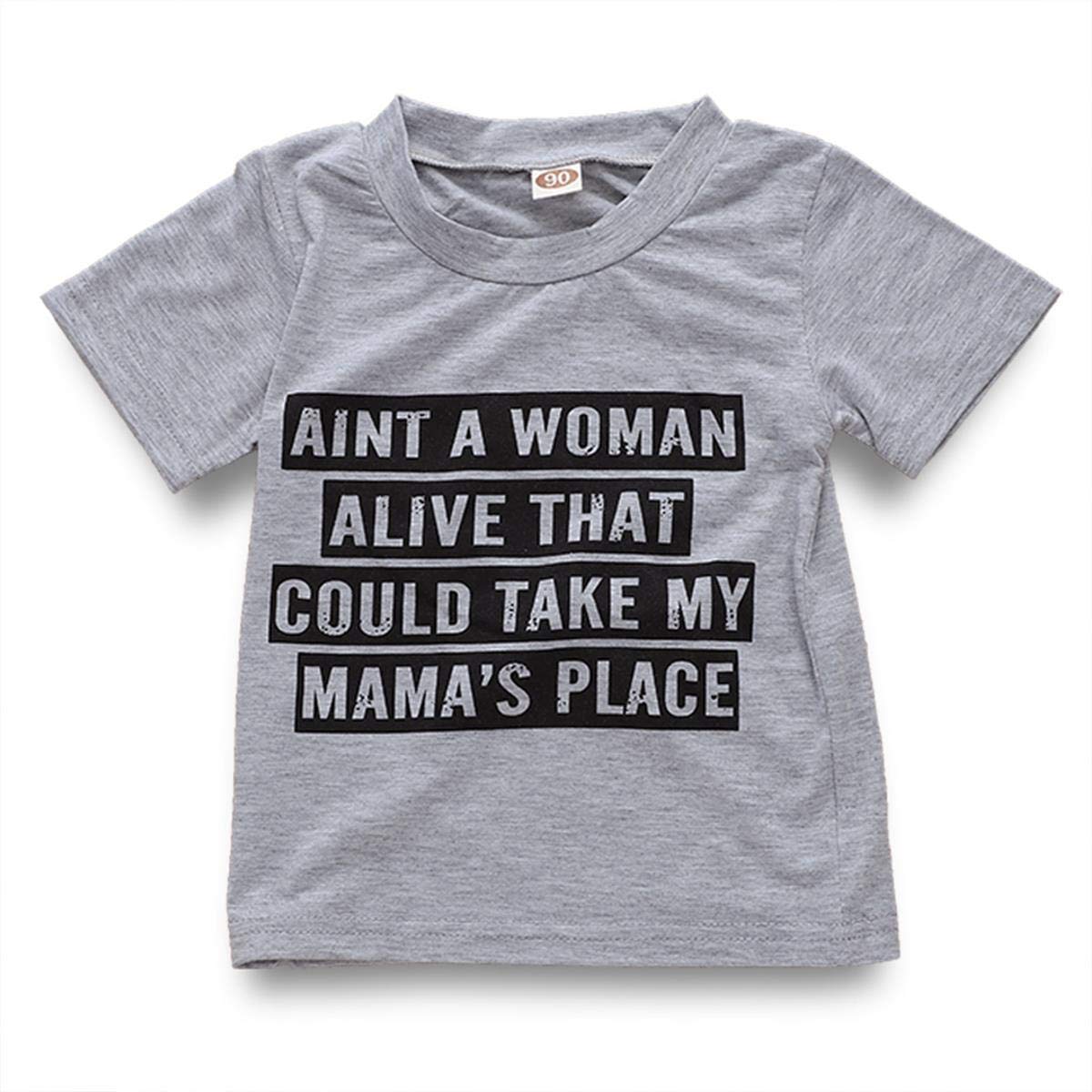 Toddler Kids Baby Boys T-Shirt Short Sleeve Cotton Tops Tees Letter Print Blouse Shirts Kids Outfit Clothes