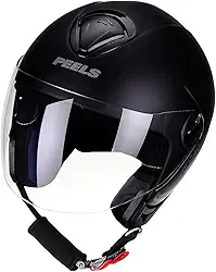 Capacete Aberto Peels Freeway New Classic Preto Fosco