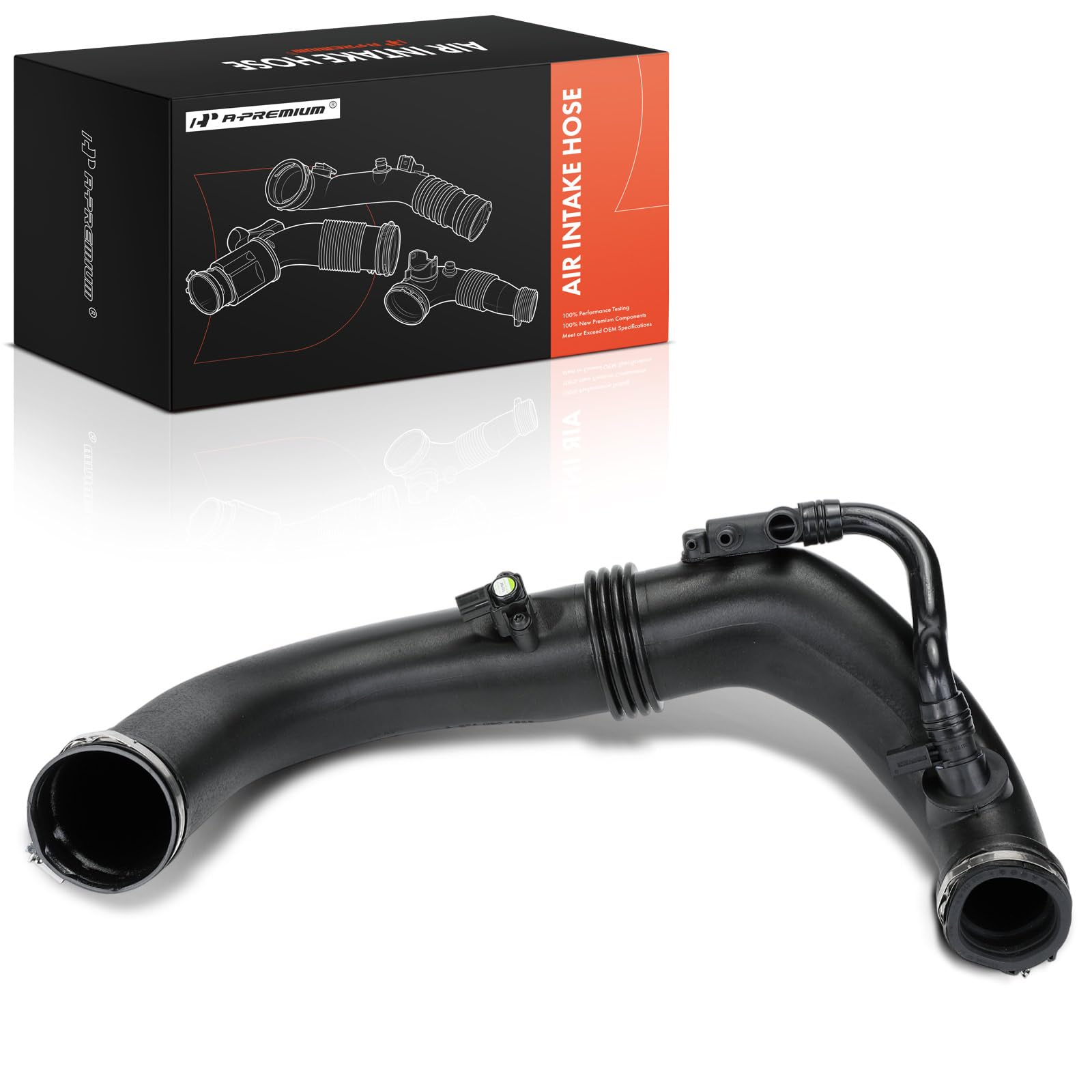 A-Premium Engine Air Clean Intake Tube Hose With Clamps Compatible with Mercedes-Benz C180 2011-2013, C200 2010-2013, C250 2010-2013, E200 2012-2013/