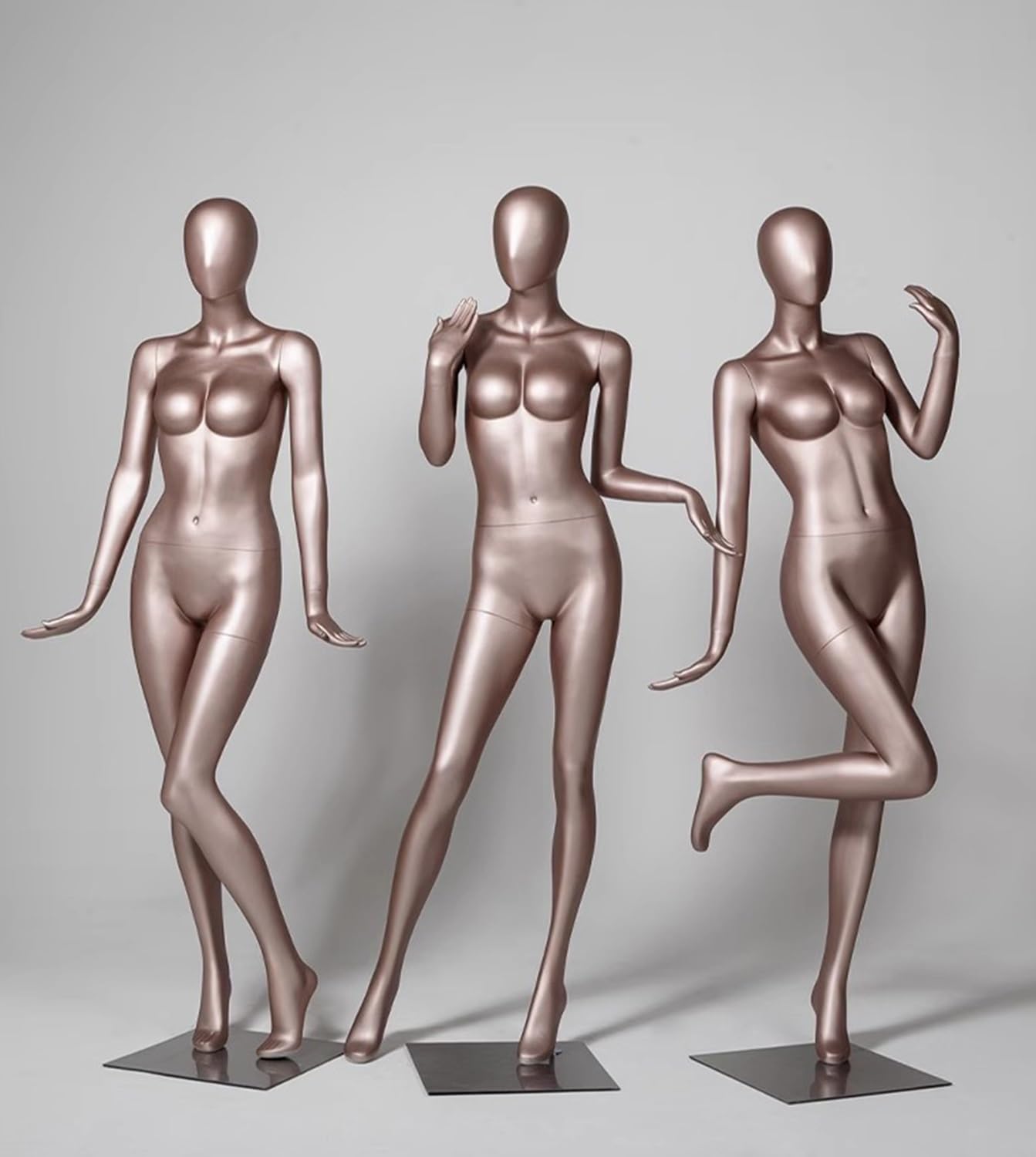 Amazon.co.jp: 女性マネキン 半身/全身 ローズゴールド ドレスフォーム