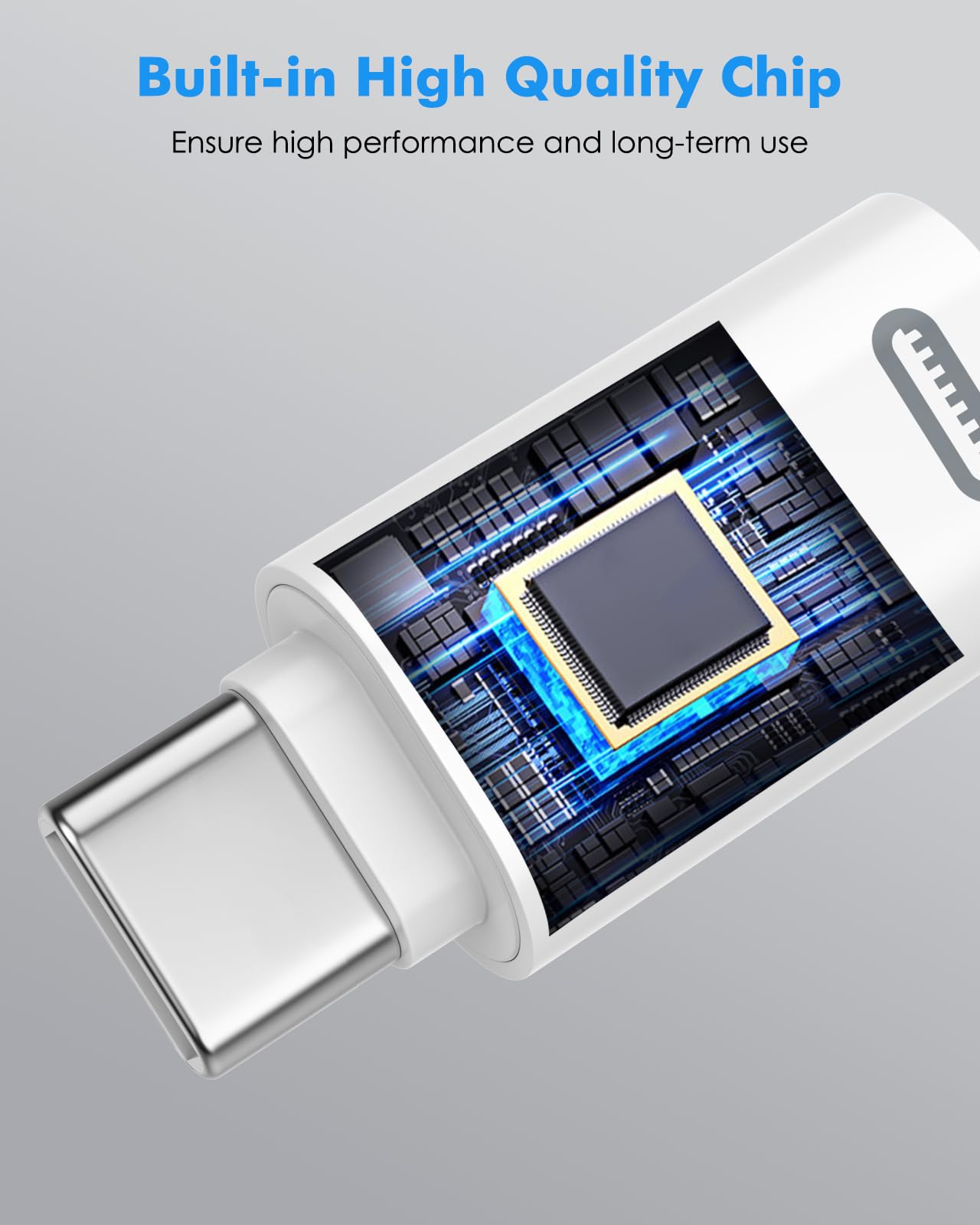 MoKo Adattatore da Lightning Femmina a USB C per iPhone 17 Air 16 15 Pro Max Plus iPad Ricarica Rapida Bianco