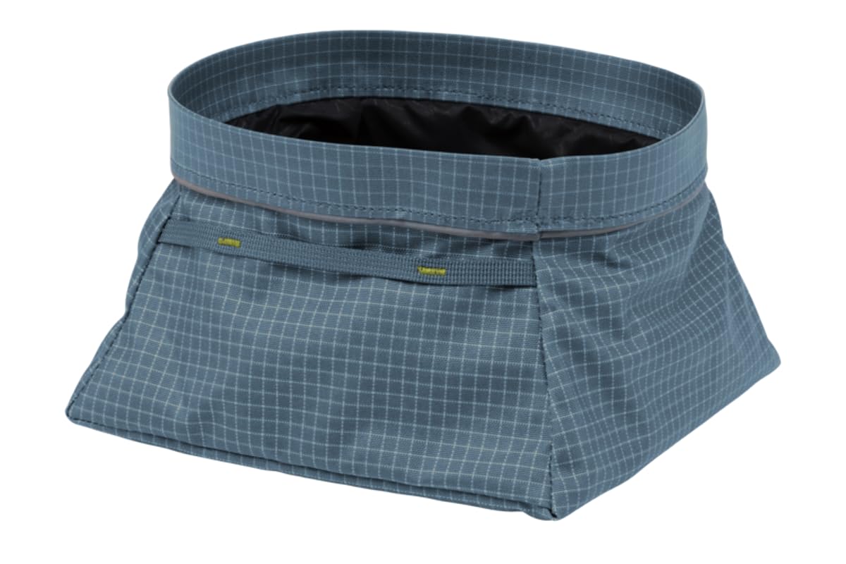 RUFFWEAR Great Basin Hundenapf, Leichter, zusammenfaltbarer Reise-Hundenapf für Futter und Wasser, Größe: Small, 0,75 L, Slate Blue