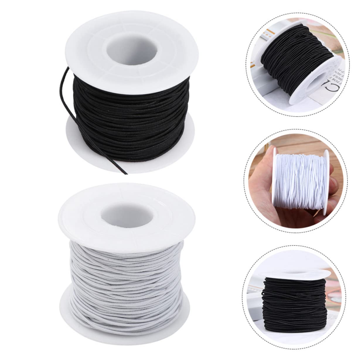 SHINEOFI 6rollen Elastische Armbandschnur Für Schmuckherstellung Hautfreundlich Für Armbänder Und Bastelprojekte