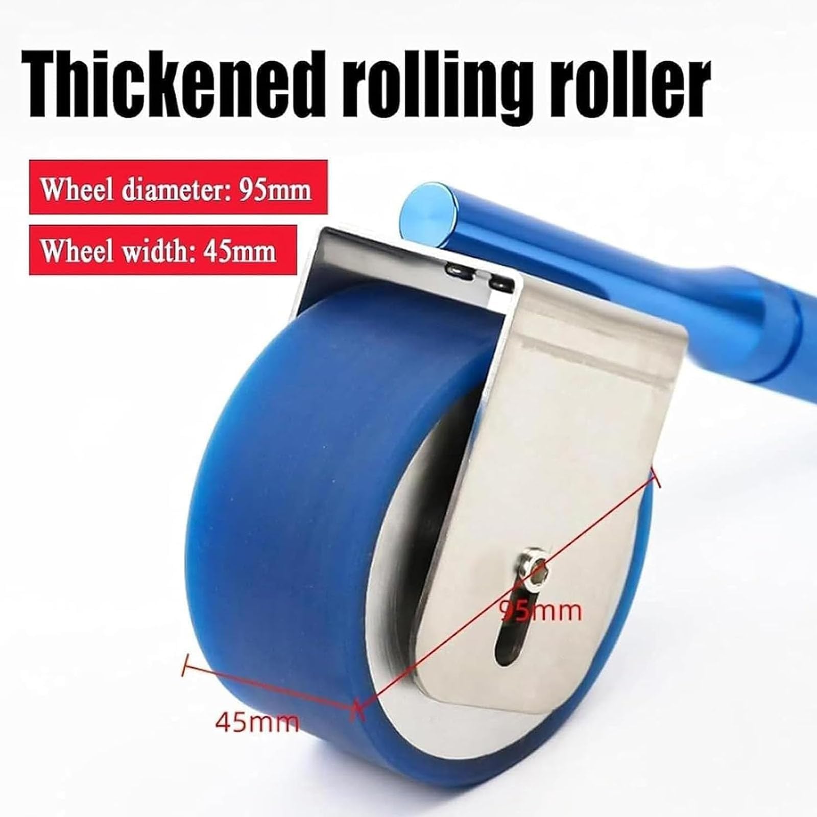 Herramienta de Prueba de Adhesión con Rodillo Manual, Rodillo Estándar 2kg | Rodillo de Presión Probador de Adhesión de Cinta, Caucho PU & Mango Antideslizante, Para Suelo Vinílico Papel Pintado(blue)