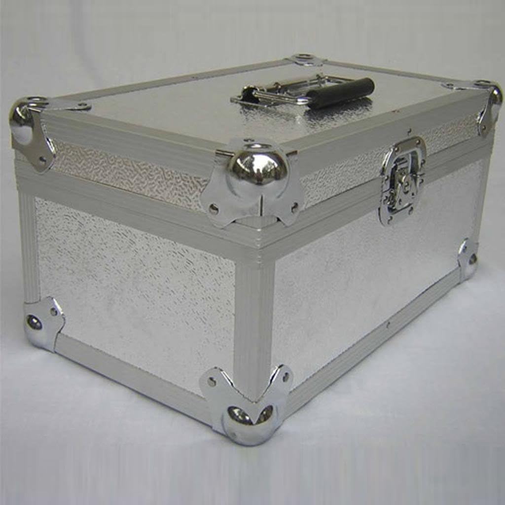 Neo Media 1 X Aluminum Silver Storage DJ Case for 200 Vinyl LP Records 7"