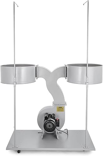 Miniatura 10 de VEVOR Colector de polvo 3HP con bolsa de flujo de aire de 2300 CFM, colector de polvo portátil de 110 V, filtro de bolsa de 5 micrones