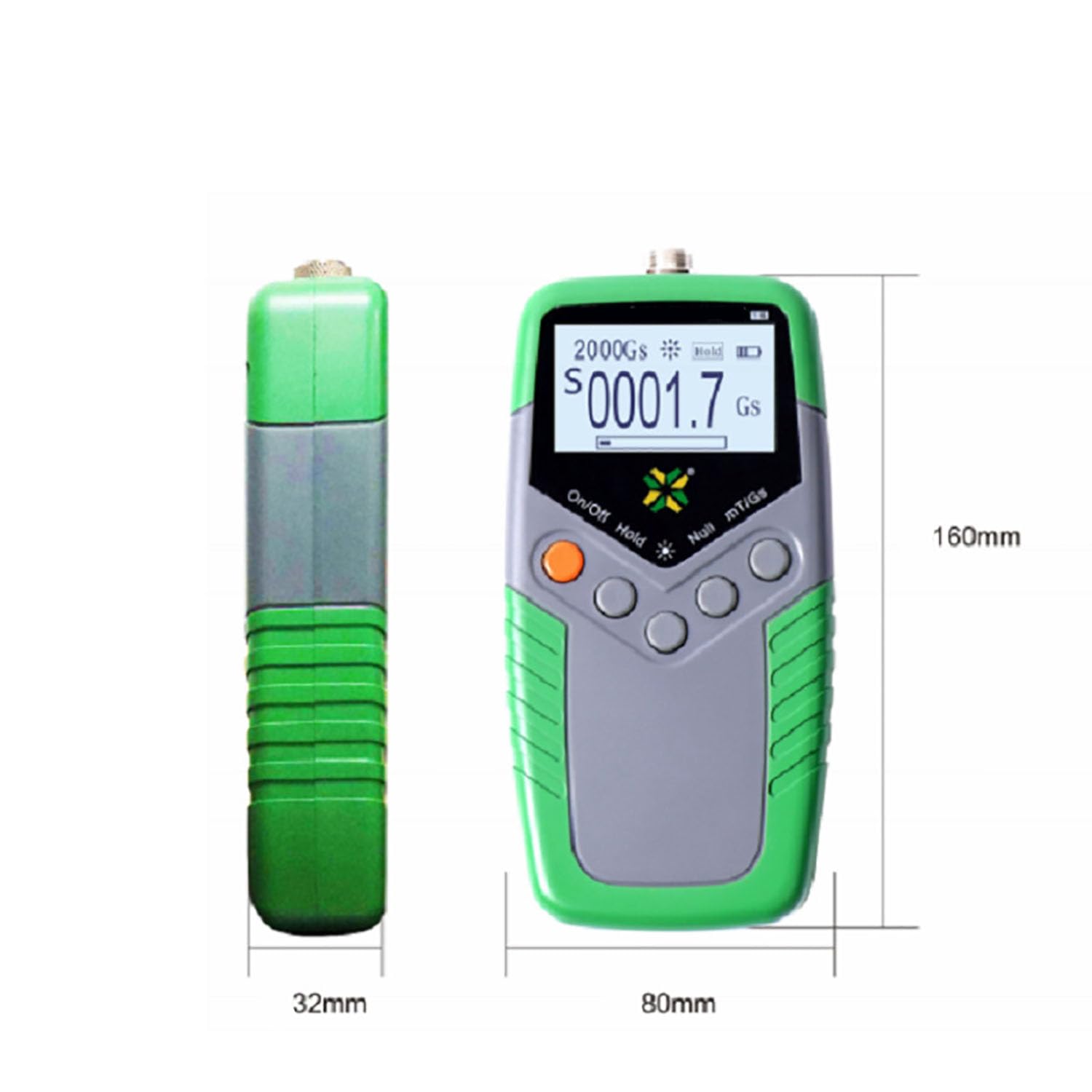 Ręczny Cyfrowy Gaussmeter, Miernik Strumienia Magnetycznego, Zakres Pomiarowy Od 0 Do 2400 MT, Funkcja Max Hold, Regulowane Podświetlenie I Automatyczne Wyłączanie, Do Użytku Na Zewnątrz