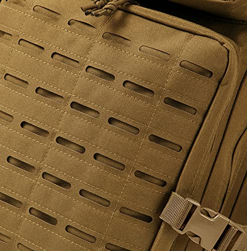 Image of QT&QY 45L Military Tactical Backpacks For Men Camping Hiking Trekking Daypack Bug Out Bag Lage MOLLE 3 Day Assault Pack