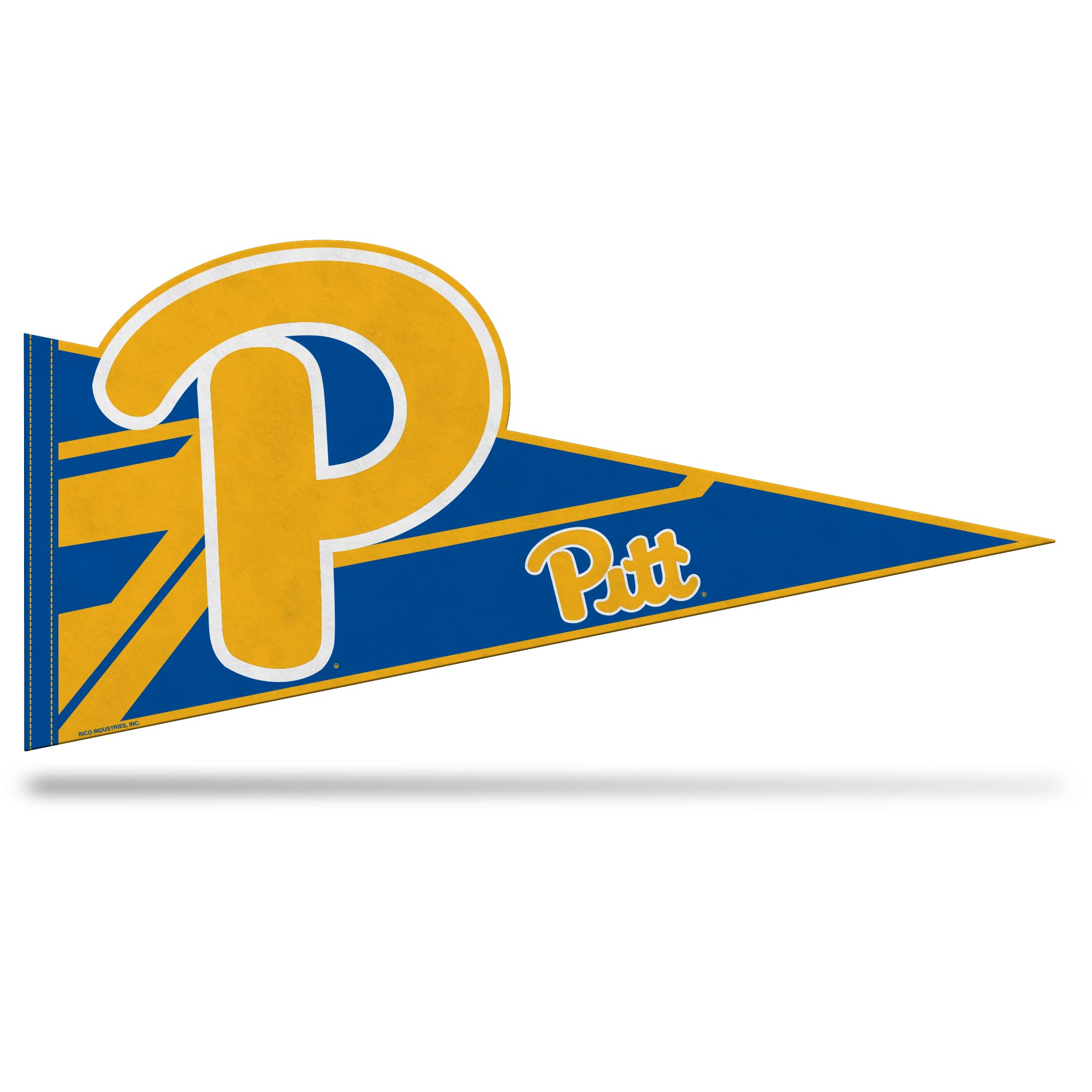 Rico Industries NCAA Pitt Panthers Soft Felt Pennant - EZ to Hang - Home Décor (Game Room, Man Cave, Bed Room)