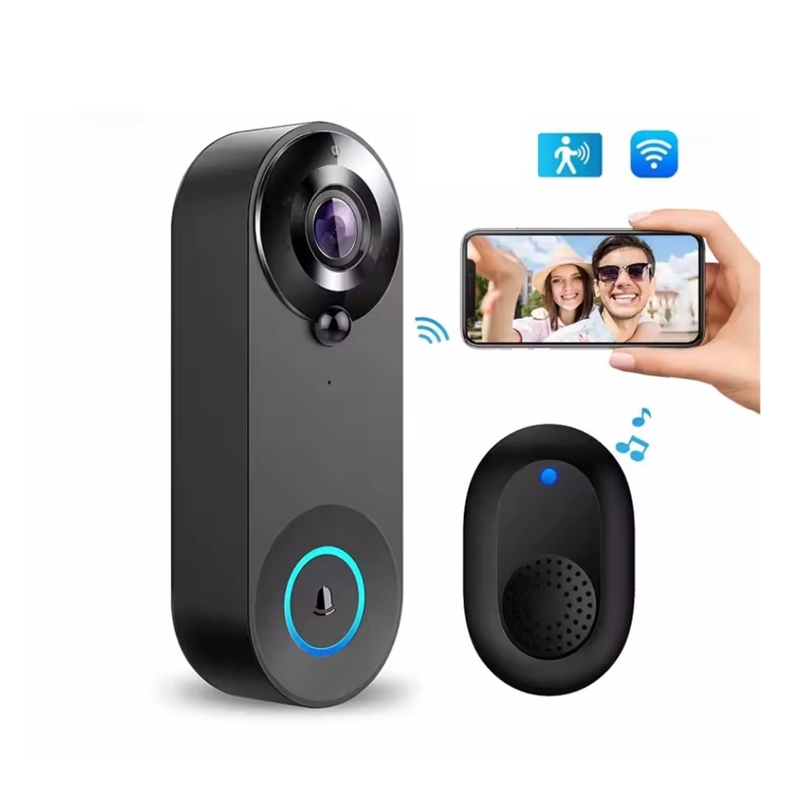 Système d'interphone avec caméra de Sonnette vidéo WiFi