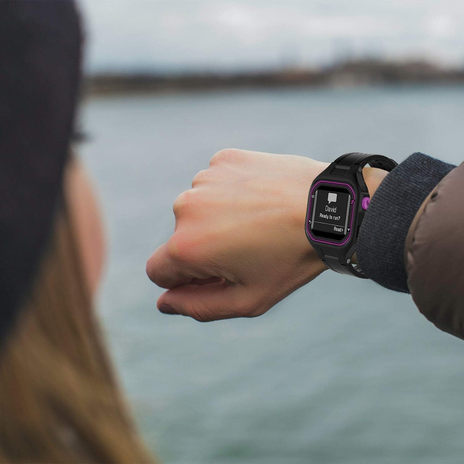 gvfm bands compatible with garmin forerunner 25 soft silicone replacement watch band strap for garmin forerunner 25 gps running watch