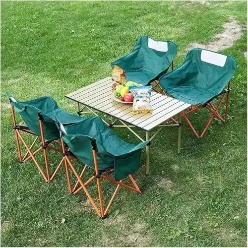 Table de camping pliante aluminium M au design épuré pour réceptions de plein air - 3