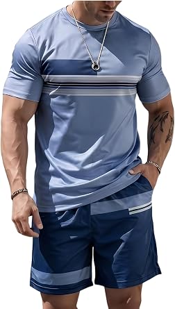 Men's Gym Wear Set, Matching Outfits for Sports, Home,