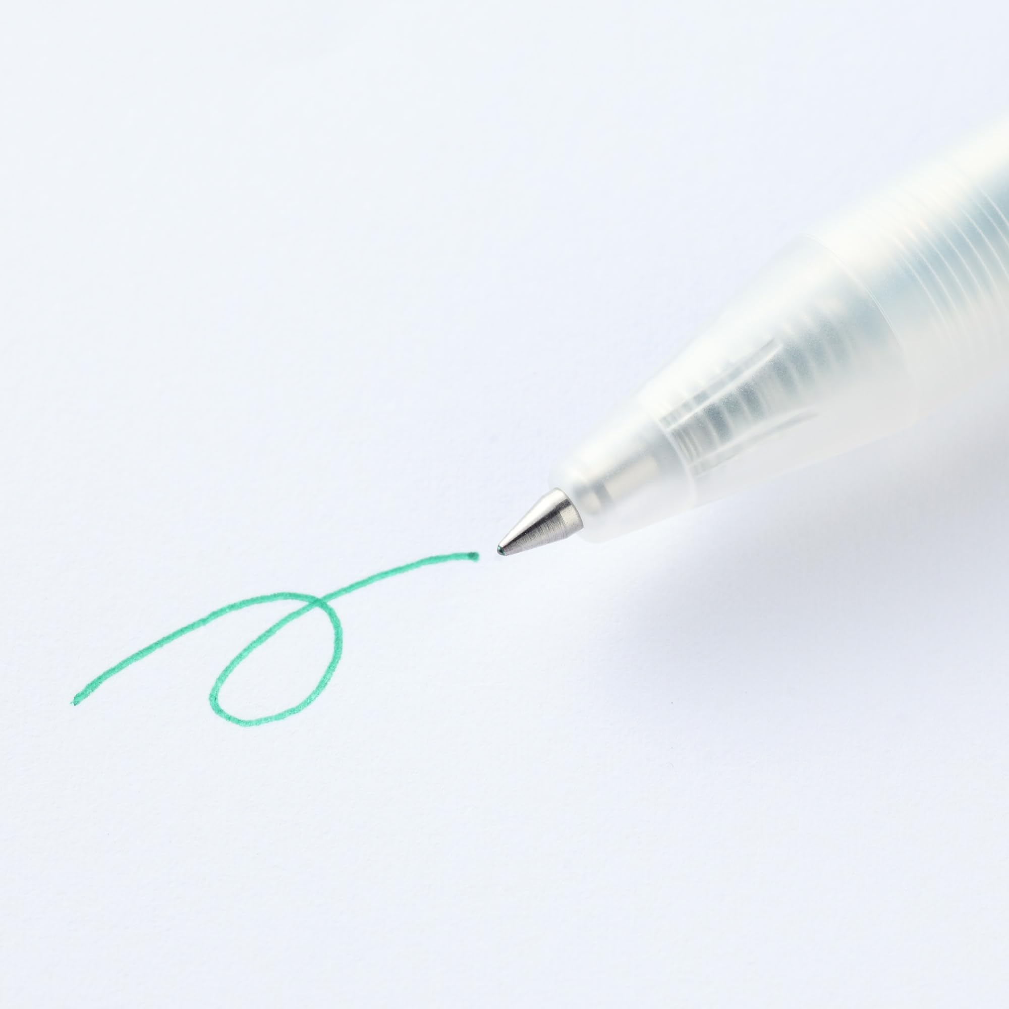 Amazon | 無印良品 さらさら描けるゲルインキボールペン ノック式 緑