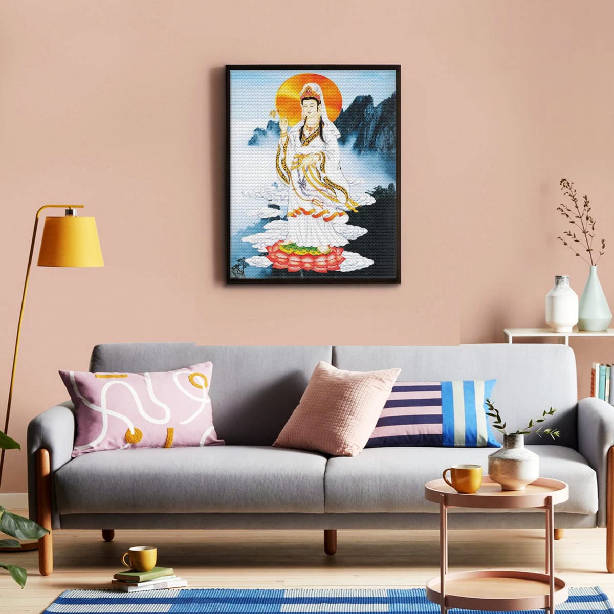 現代アート「朝日のダイヤモンドヘッド」（3D painting） 朝日のダイヤモンドヘッド」3D アート（立体アート）