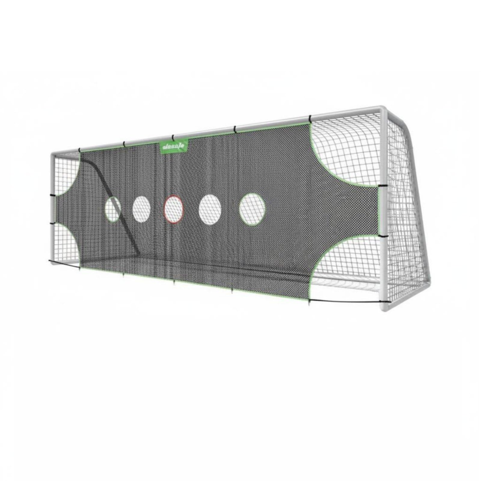 Foldable Portable Soccer Goal Target Shock Resistant Soccer Scoring Practice Net Weather Proof Football Goal Target Sheet for Outdoor, Backyard, 722-244cm, 5 Goals-image-48