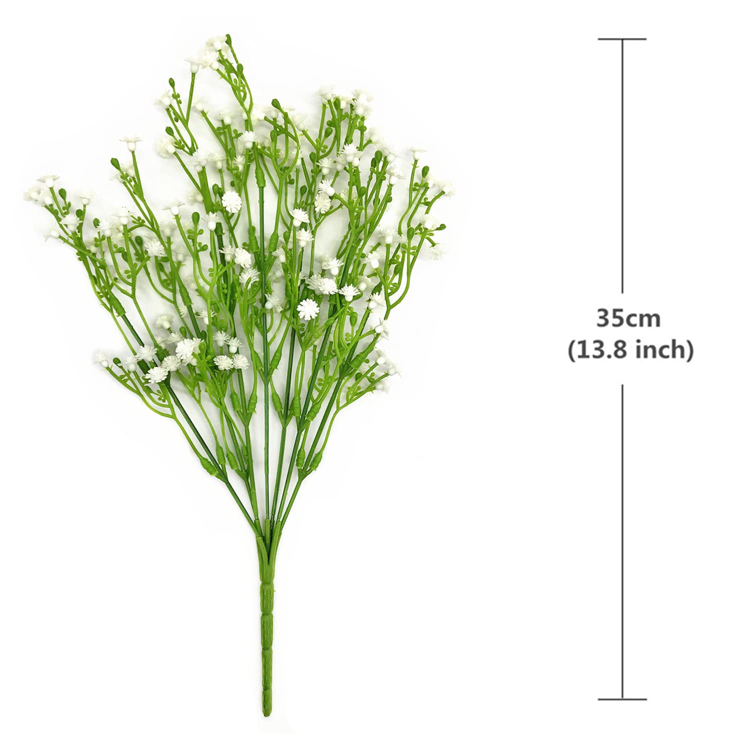 Fiori artificiali bianchi, Gypsophila finta in plastica, per interni ed esterni, coroncina per ragazze, bouquet da sposa, casa, giardino, festa, ghirlanda fai da te, disposizione dei tavoli, ghirland