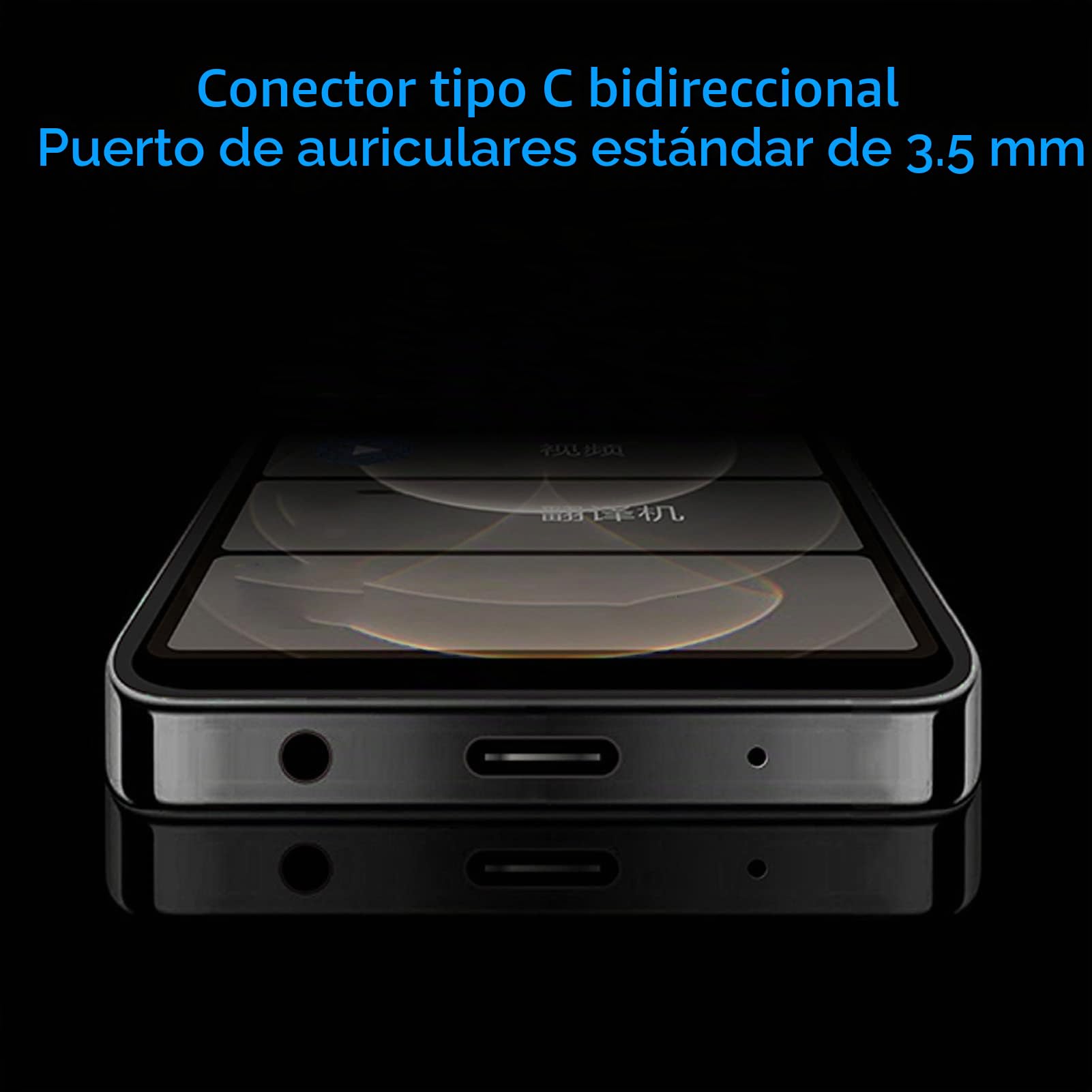 Reproductor de MP4 Inteligente HD de 5,0 Pulgadas, Reproductor de MP4 WiFi Bluetooth Portátil con Pantalla HD Completamente Táctil, Batería de Litio de Gran Capacidad y Chip Octa (128GB)