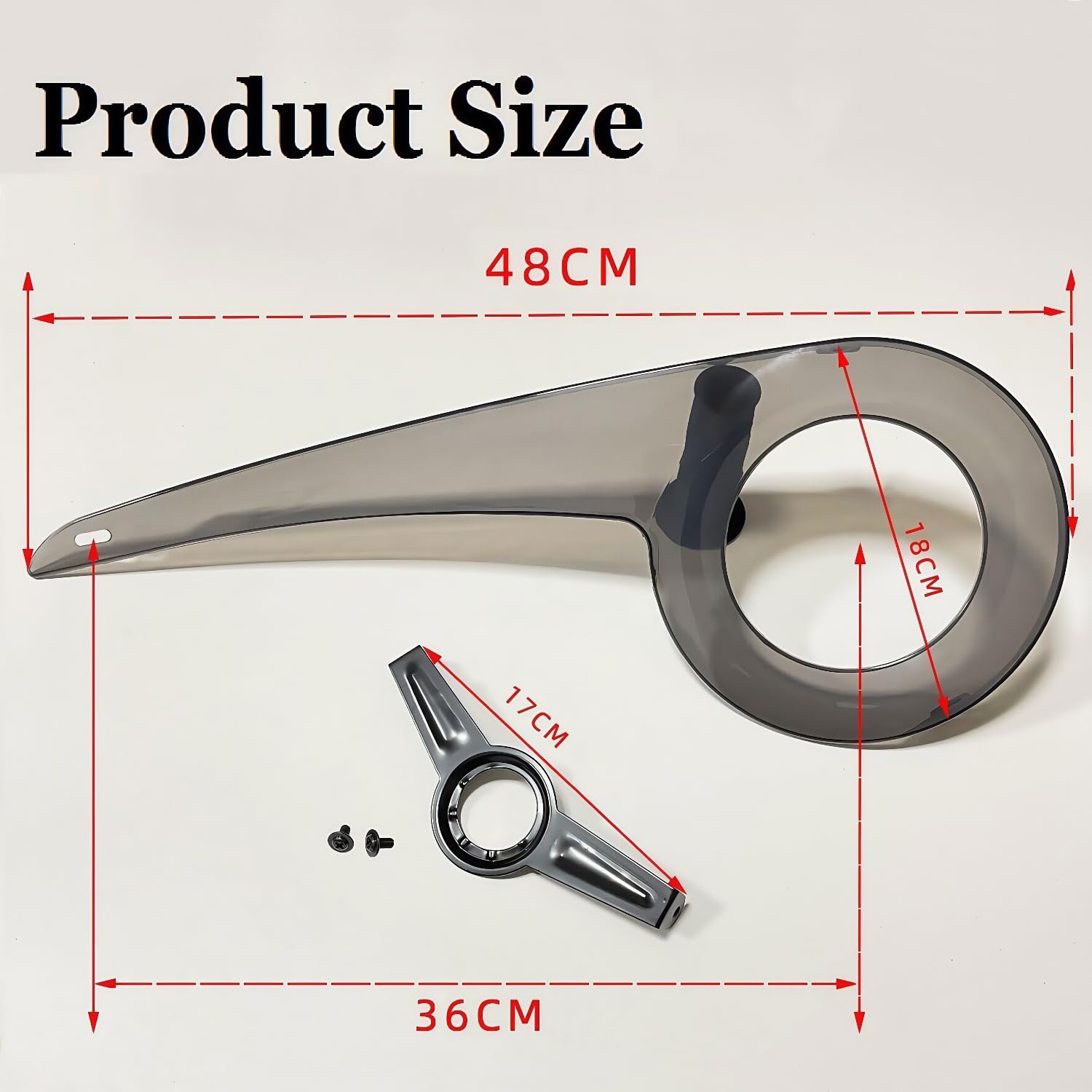 Osłona łańcucha górskiego, osłona łańcucha rowerowego, osłona łańcucha, osłona łańcucha, osłona łańcucha, akcesoria rowerowe 32-38T (przezroczysta, czarna, kompletny zestaw)