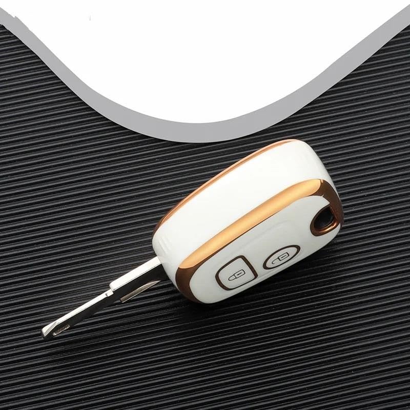 Étui coque protection clé TPU 3 boutons argent noir auto C1 C4