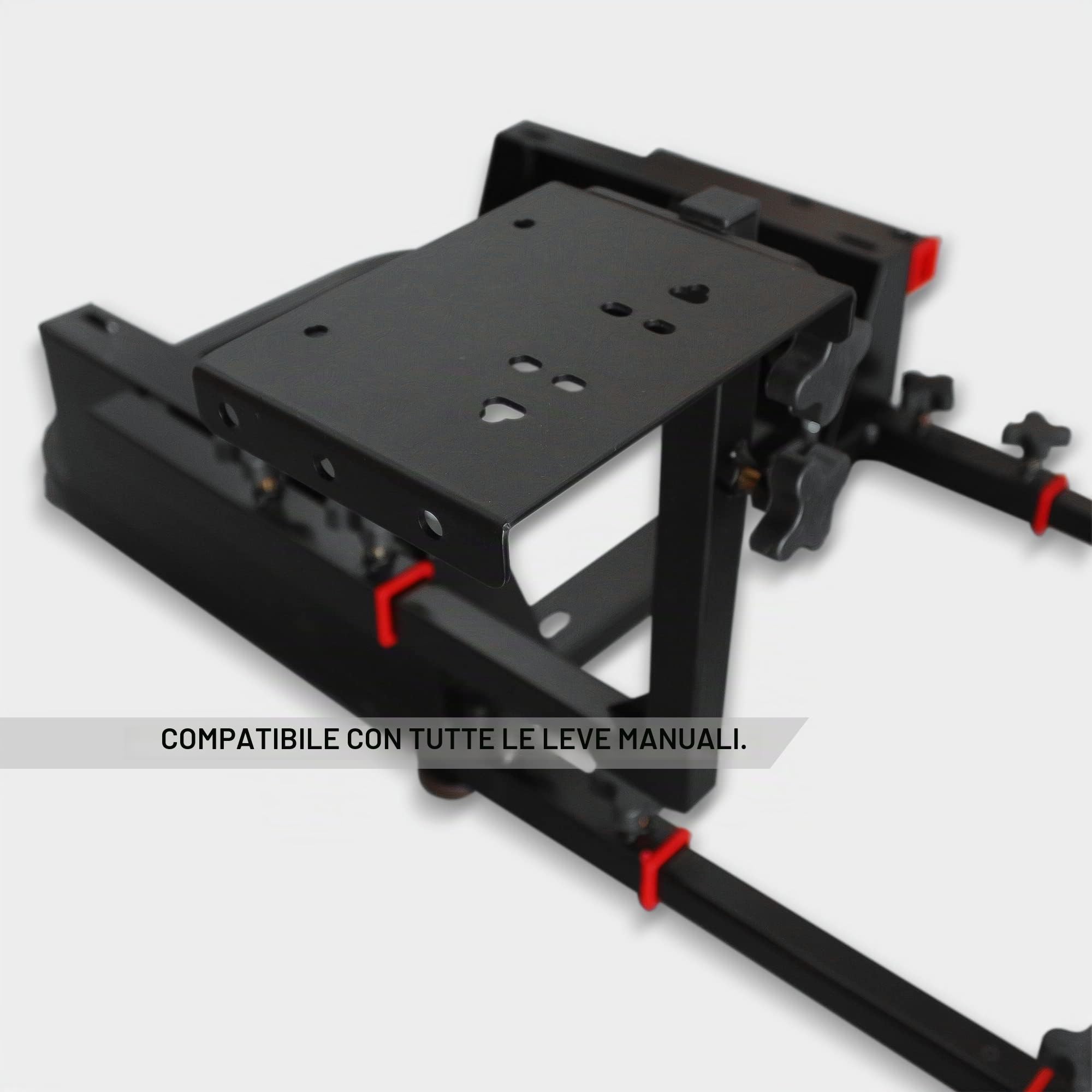 M MODAUTO Supporto per videogiochi, gioco di corse, supporto pieghevole, controller di gioco, con sedile sportivo, con volante e supporto per ingranaggi, compatibile con Logitech G25/G29/G27/G920