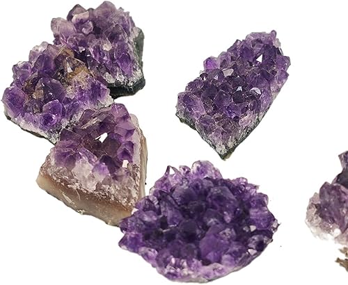 Miniatura 3 de GEBSKI 1pc Natural Raw Amethyst Quartz Crystal Cluster Stones Specimen Home Decoration Crafts Piedras naturales y (Size  40-50g)