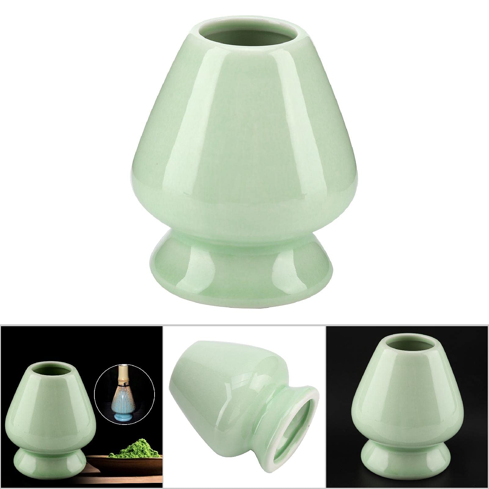 Porte-Fouet Matcha en Céramique Japonais Traditionnel, Kit de Matcha Fait à la Main