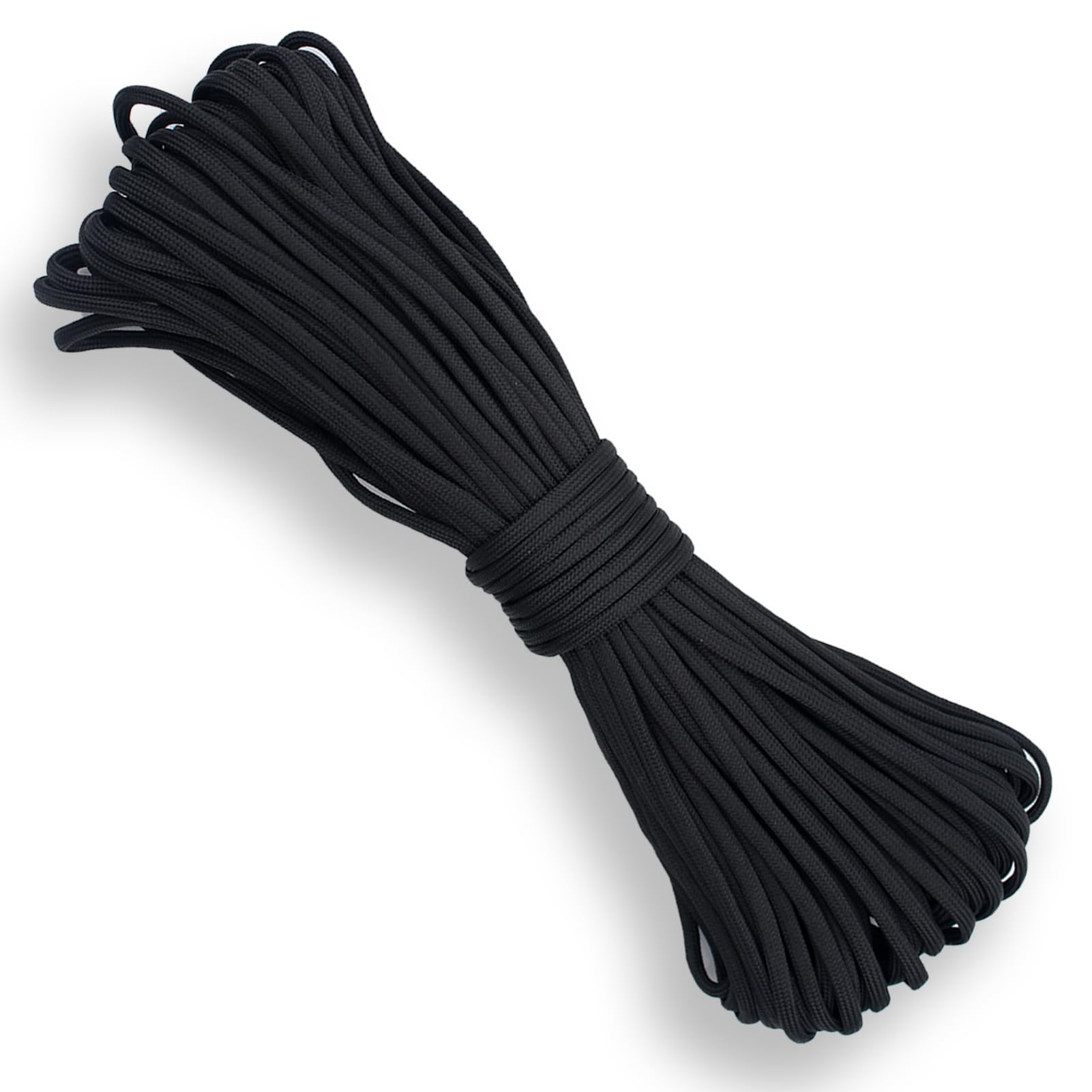 31m*4mm Paracord,Cuerda Paracord,Paracord 7 Core Strands,Cuerda Camping,Cuerda para Pulseras,7 Hilos,para Acampar al Aire Libre y la Supervivencia 102ft(Negro)