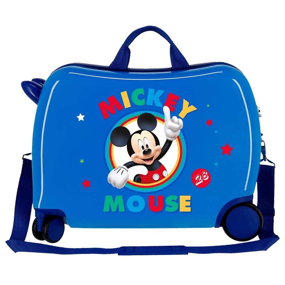 Disney Circle Mickey Valigia per bambini Azzurro 50x38x20 cms Rigida ABS Chiusura a combinazione numerica 34L 2,1Kgs 4 Ruote Bagaglio a mano