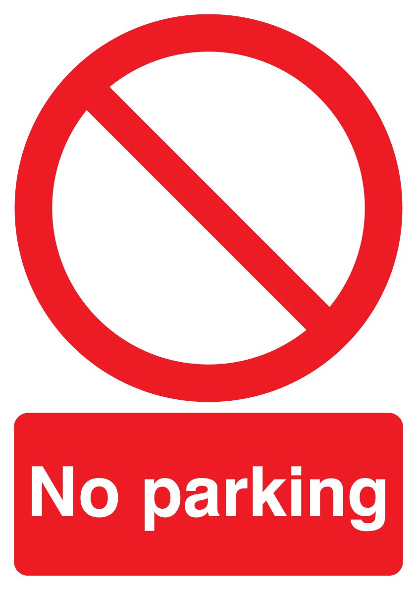 297 X 210mm No Parking FML01950R Signs & Labels Genuine Top Quality Product New