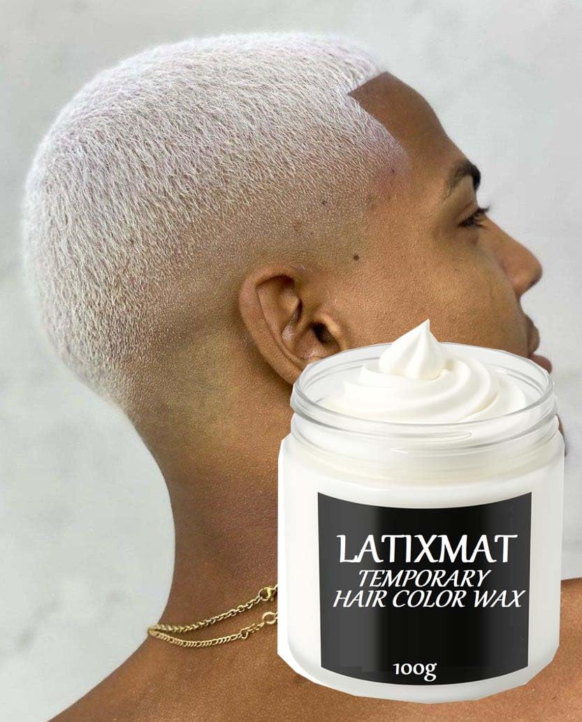 Temporary White Hair Color Wax | Safe | No Bleach | No Damage | Easy To Use | Natural Look | WHITE | Washable Color Wax-image-21