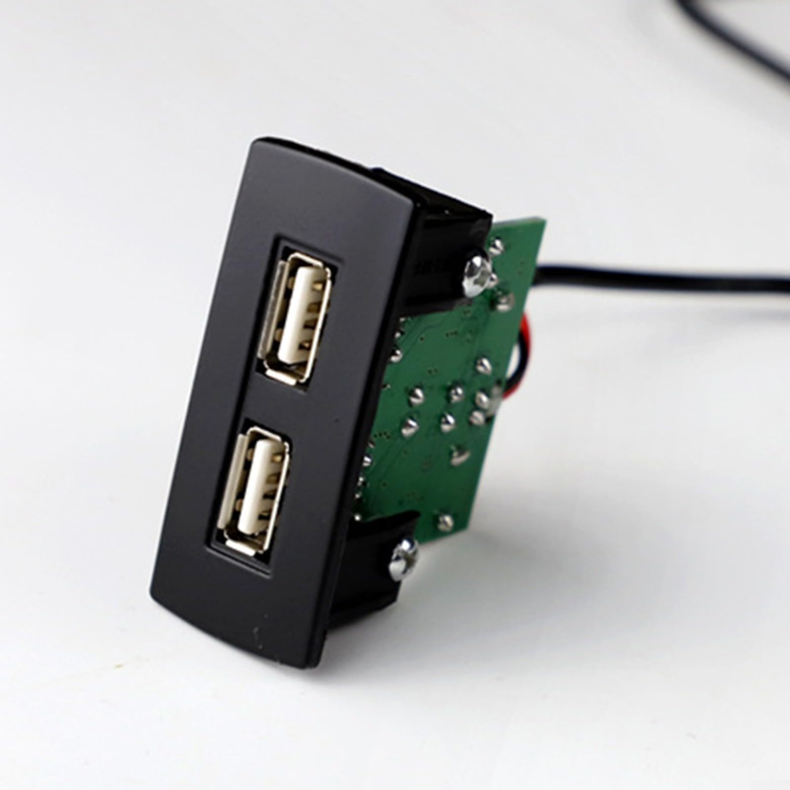 Puerto de carga USB interfaz de cargador de coche compatible con Mercedes Benz Vito 2016-2020, adaptador de carga rápida de 2.4 A para reemplazo de consola central, negro