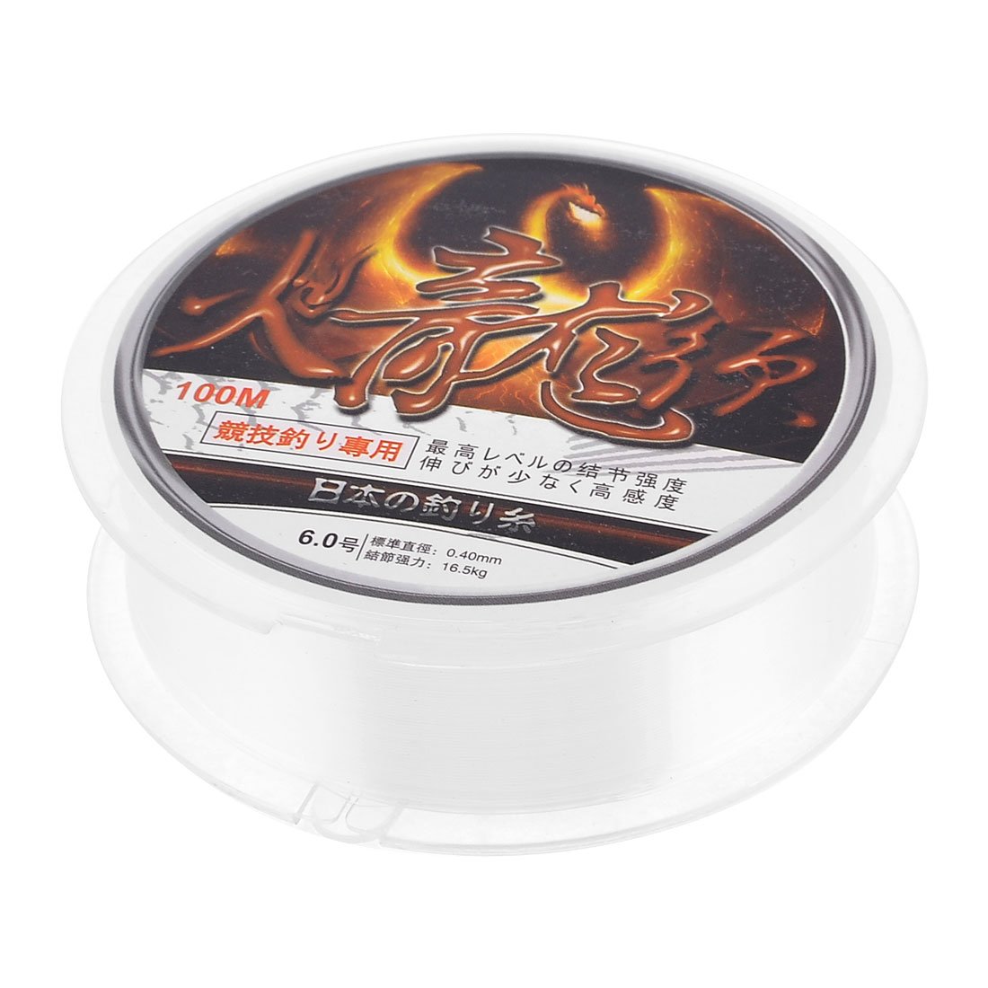 Fil Nylon Pêche 0.63 Mm – 40 Kg, 500 M, Blanc, Résistance Abrasion, Eau Douce