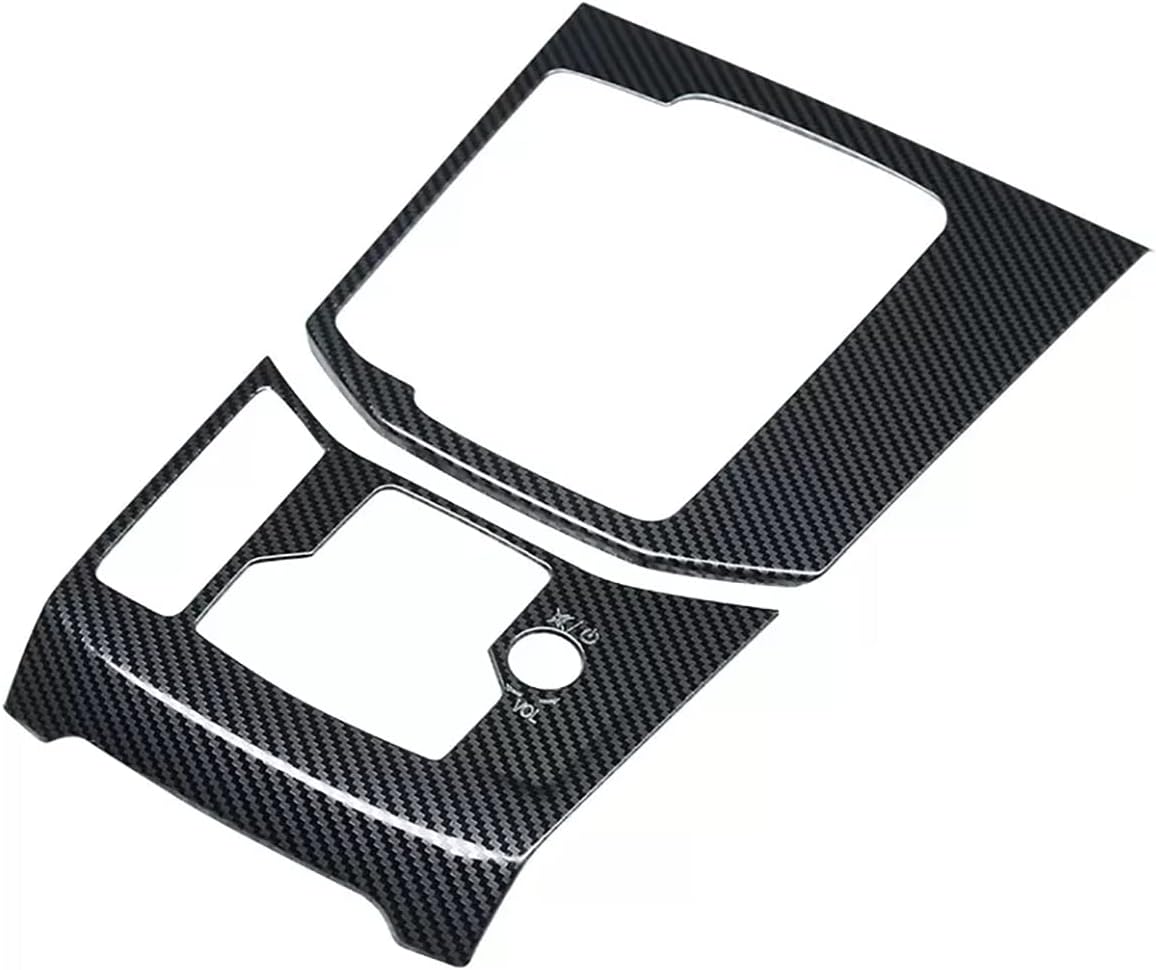 Car Accessories Fit for Mazda CX-5 CX5 2017-2021 2022 2023 2024 2025Gear Shift Frame Panel Cover Trim Interior Decorative Protector (Carbon Fiber Style) Stainless Steel 2 PCS
