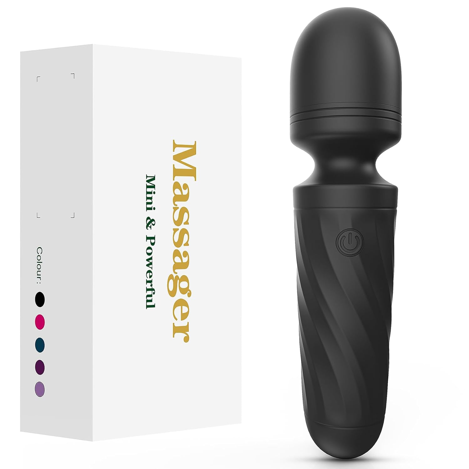Handheld Personal Mini Massager Tool Waterproof USB Rechargeable 10 Vibration - Perfect on Back Legs Hand Pains and