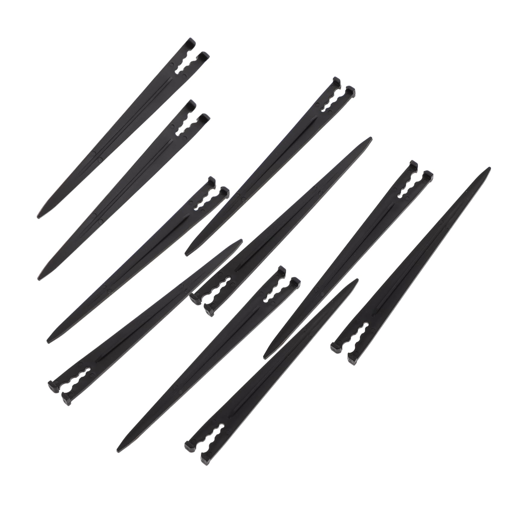 Holibanna 100Pcs Garden Hose Fixing Ground Stakes Durable Gardening Drip Irrigation Supplies Easy to Install Ground Spikes Pegs for Reliable Support Your Garden