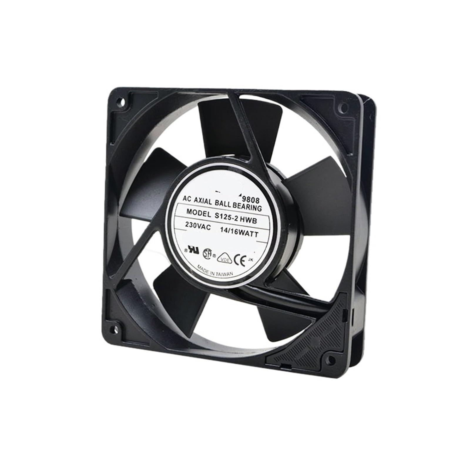 PEQYUACTE S125-2HWB AC 230V 14/16W 12025 120 * 120 * 25mm 12cm Cooling Fan