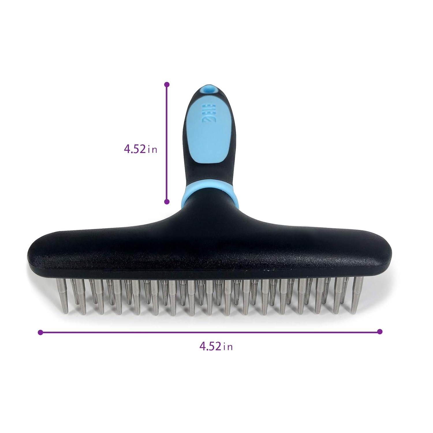 Undercoat Rake for Dogs, Pet Grooming Brush, FIOVIEL Designed for Breeds with Medium to Long Undercoats, Reduces Shedding by up to 95% Professional Deshedding Tool, Easy Mats & Tangles Removing (Blue) : Pet Supplies