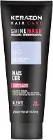 Keraton, Máscara matizadora hidratante, Trata e colore, Para cabelo louro e descolorido, Shine Mask, 250g, Gelo