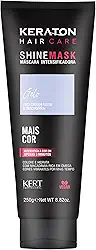 Keraton, Máscara matizadora hidratante, Trata e colore, Para cabelo louro e descolorido, Shine Mask, 250g, Gelo