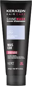 Keraton, Máscara matizadora hidratante, Trata e colore, Para cabelo louro e descolorido, Shine Mask, 250g, Gelo
