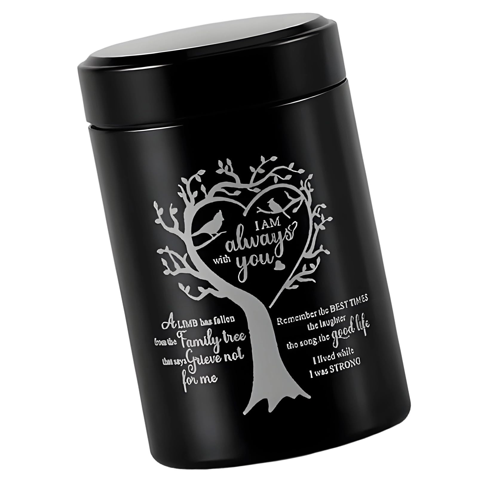 Portable Minis Cremation Urn Aluminum Small Urns for Human Ashes Keepsakes for Lasting Remembrance Memorial Keepsakes for Men Women
